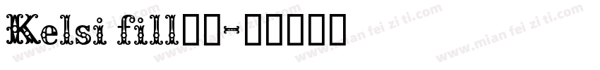 Kelsi fill字体字体转换